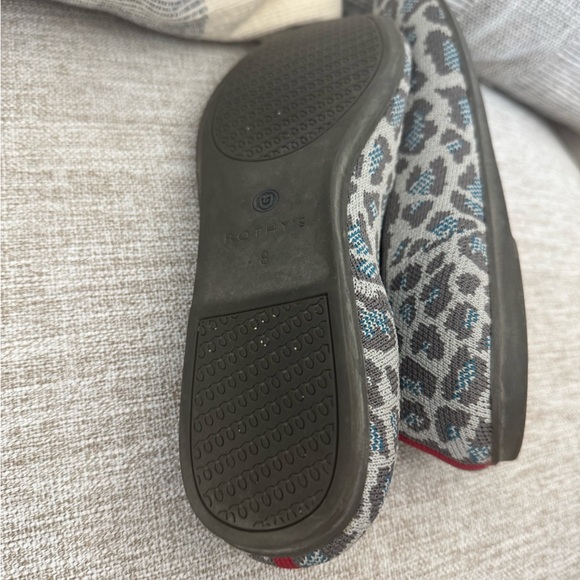 Rothy’s Size 8 Flats – Blue Gray Leopard Print – Rare Retired Style - Picture 5 of 6